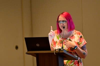 Family enjoying life abroad