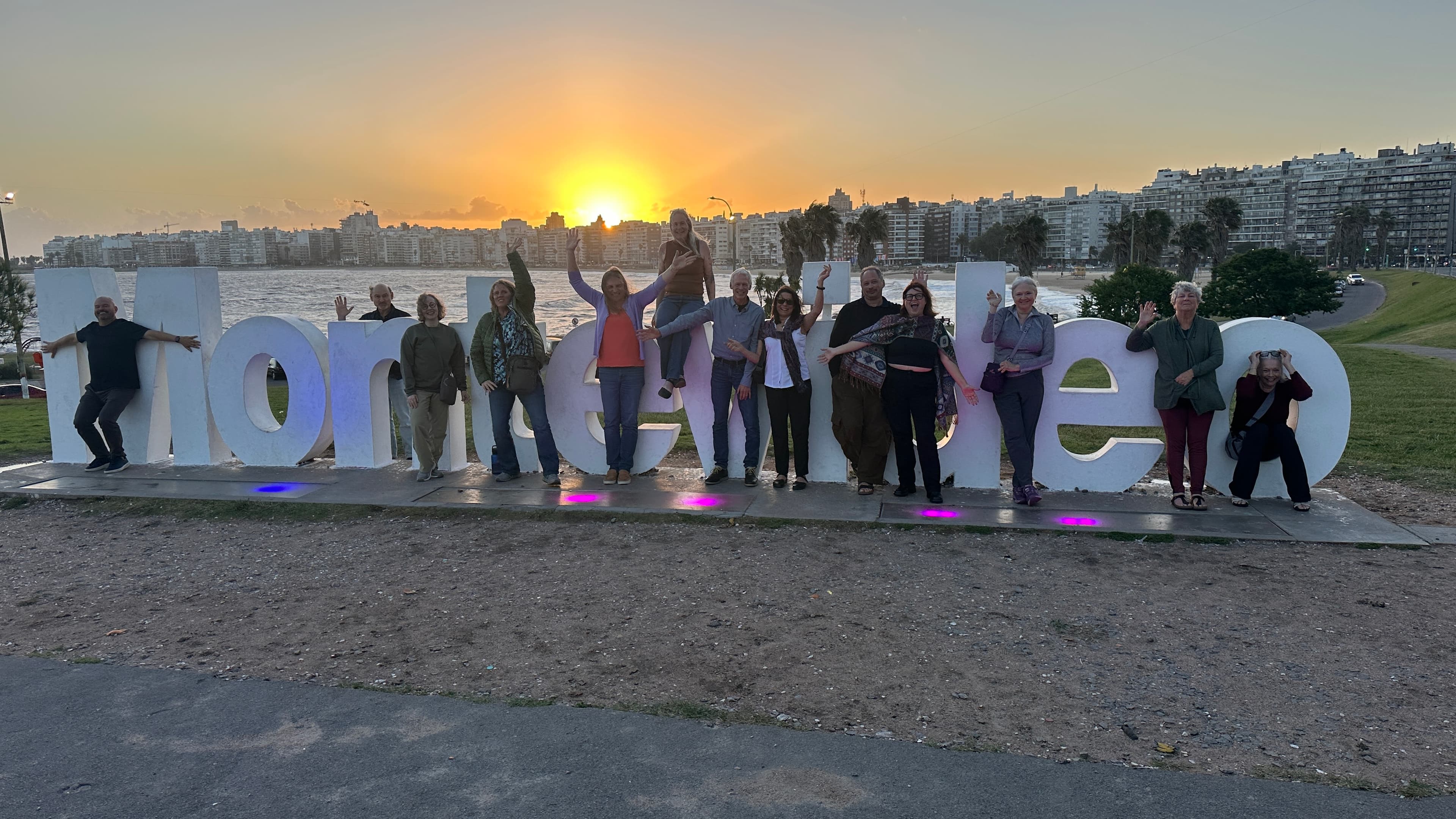 Scouting trip participants enjoying local experiences in Uruguay