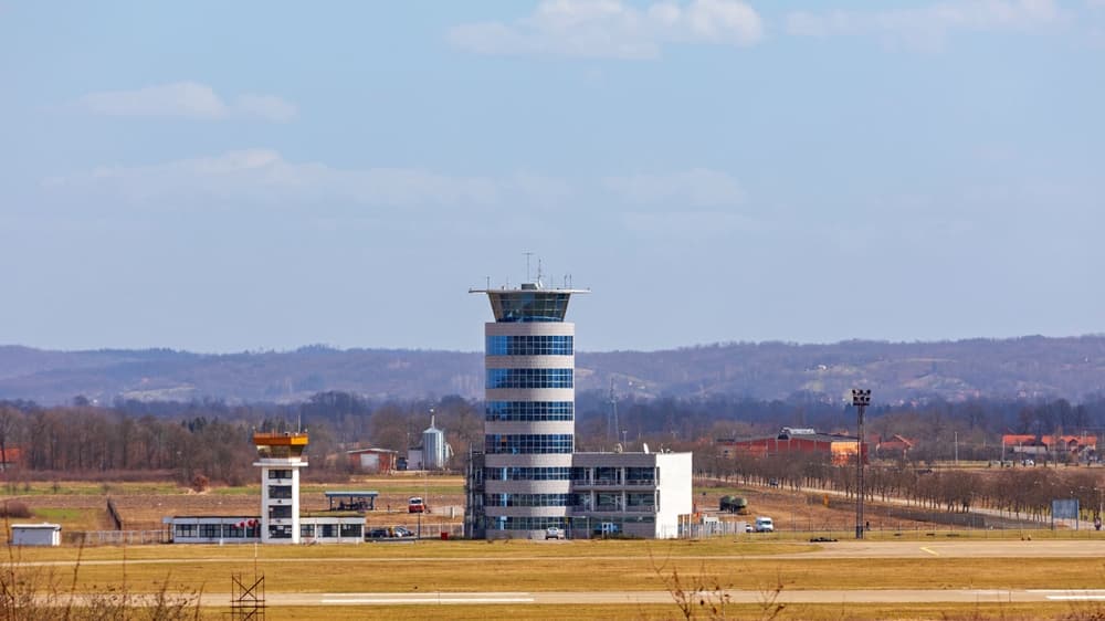 Bosnia Airport Zaluzani airfield on edge of town, Banja Luka