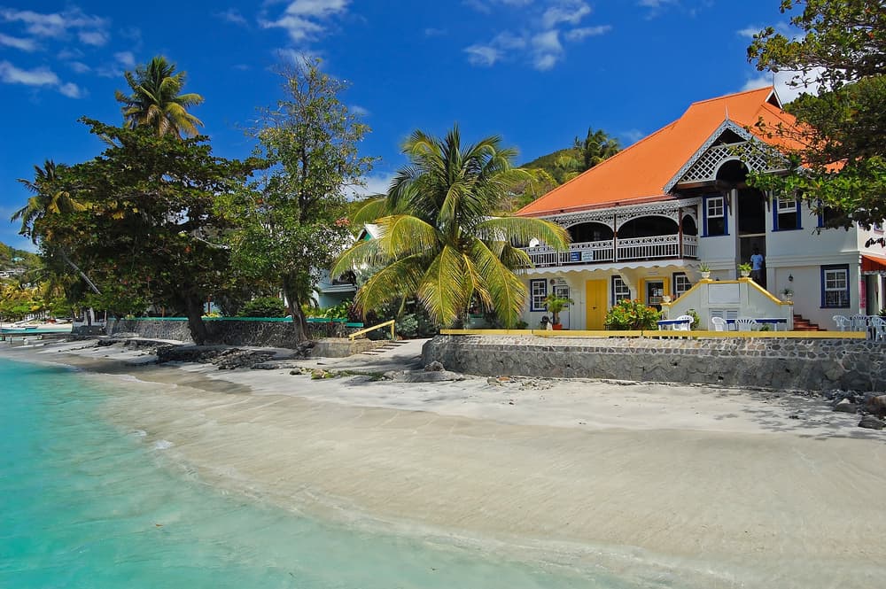 Saint Vincent beach extends to Caribbean home, Bequia