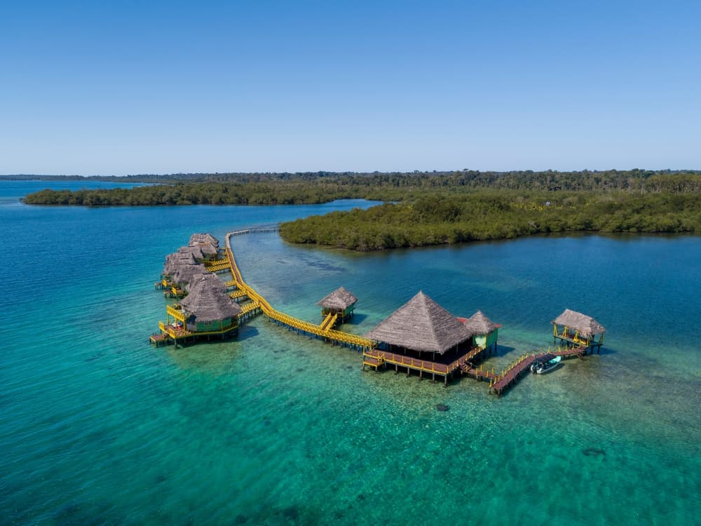 Luxury villsa off the coastline, Bocas del Toro