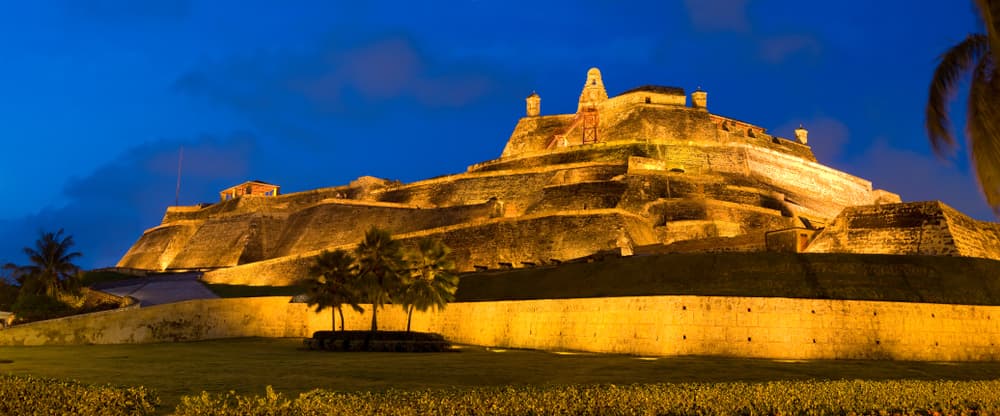 Cartagena de Indias at night, Cartagena