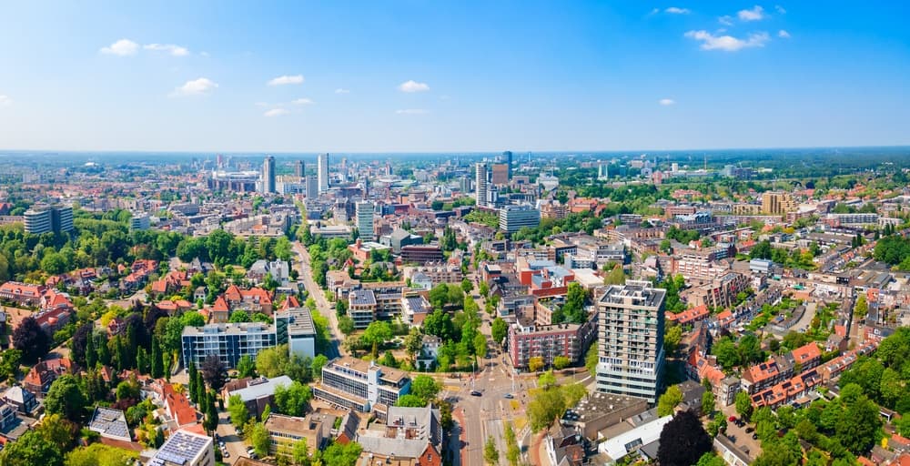 Aerial view of the city, Eindhoven