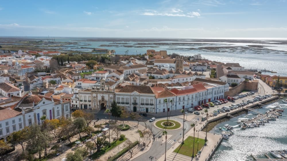Aerial view of the city, Faro