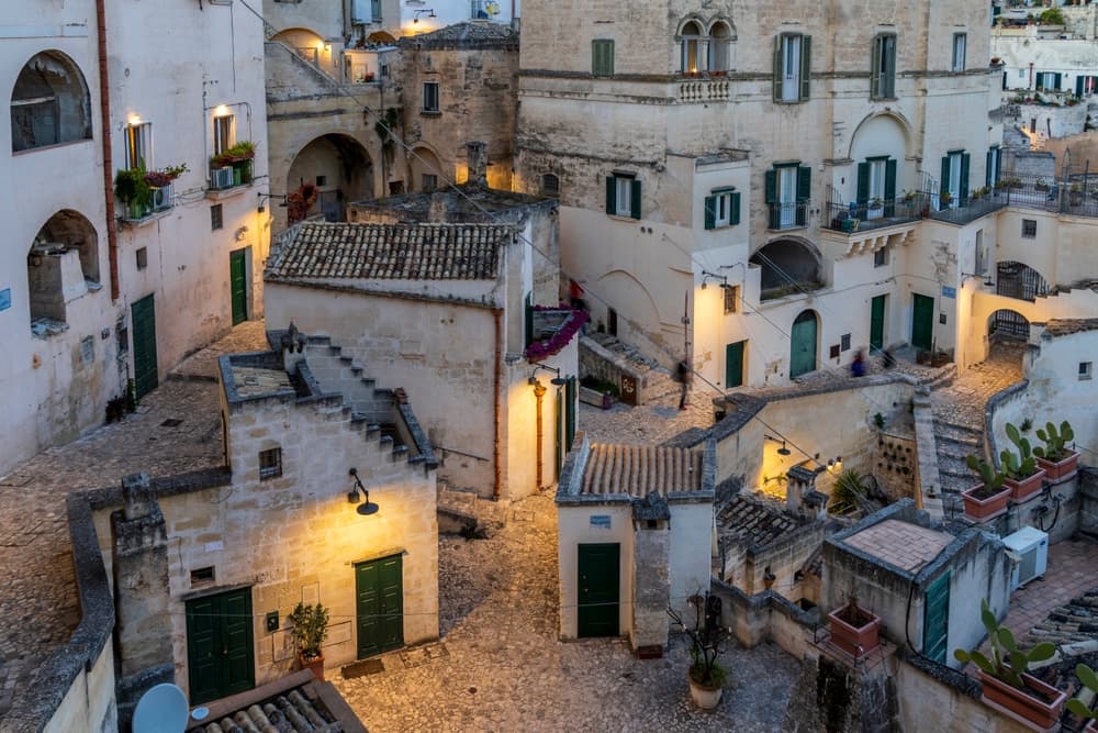 Closer view of local homes in town clusters, Matera