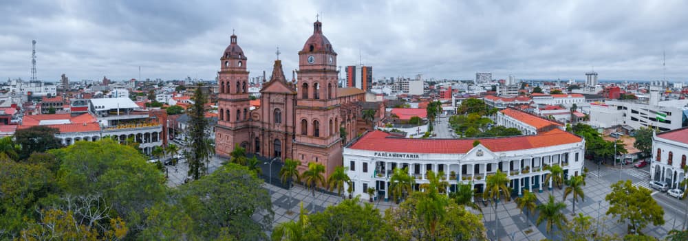 Aerial view of the cityscape, Santa Cruz de la Sierra