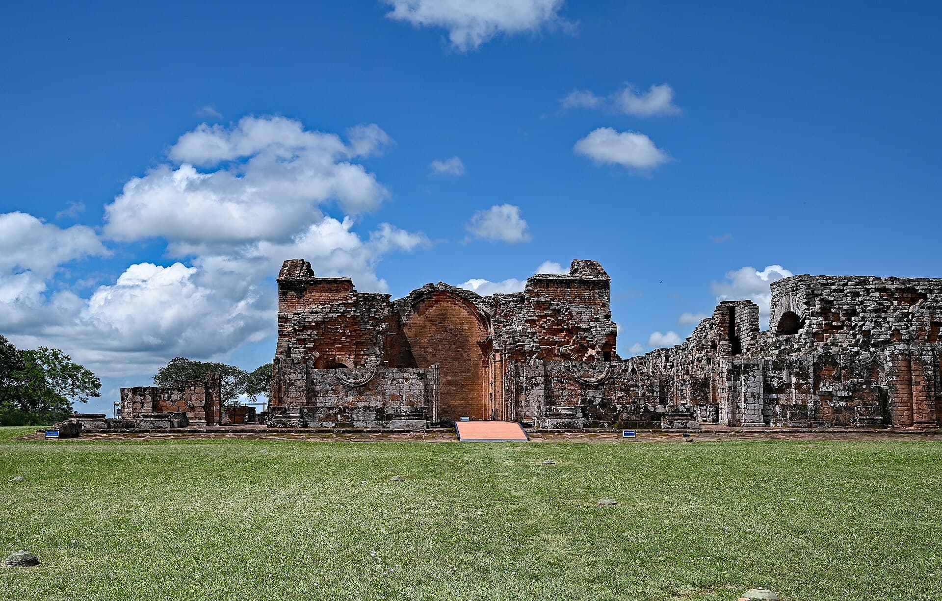 Ruins of the Jesuit mission church at Trinidad, Paraguay