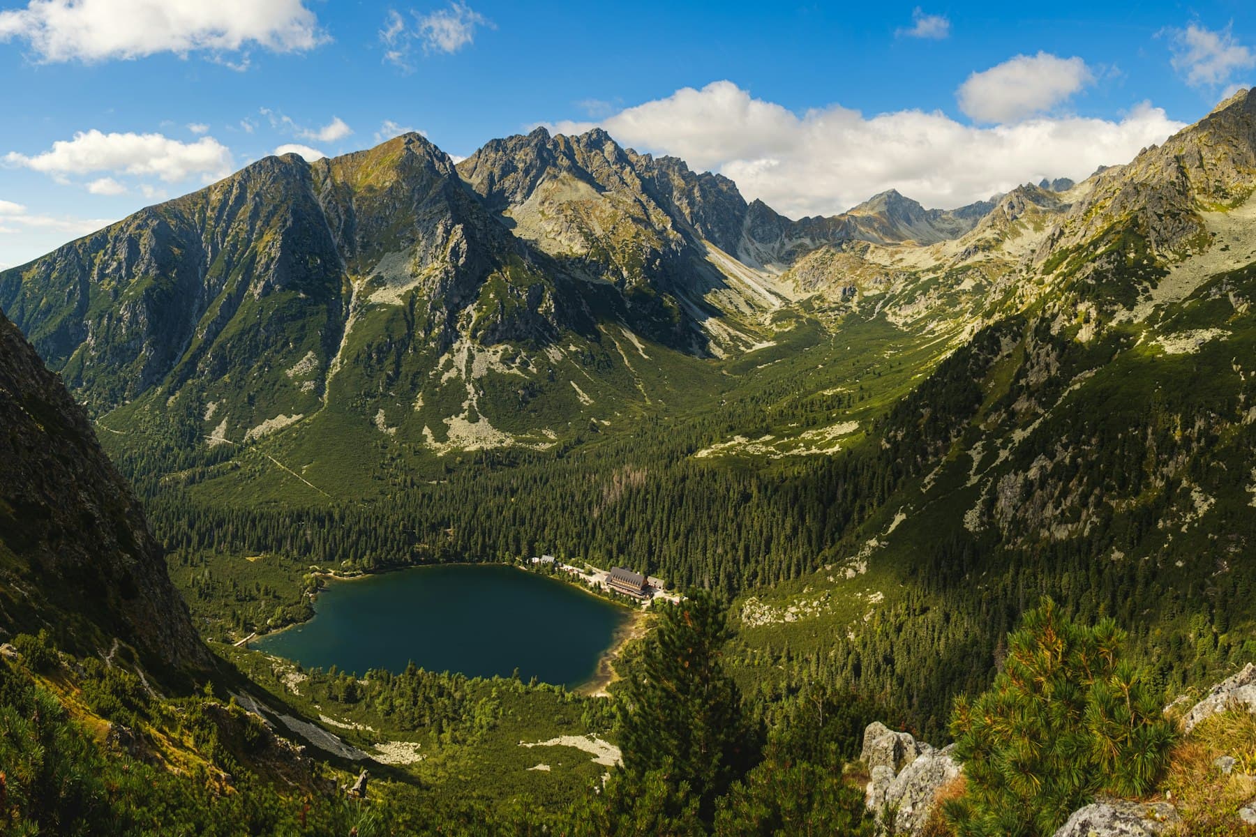 Popradské pleso, a mountain lake in Slovakia's High Tatras