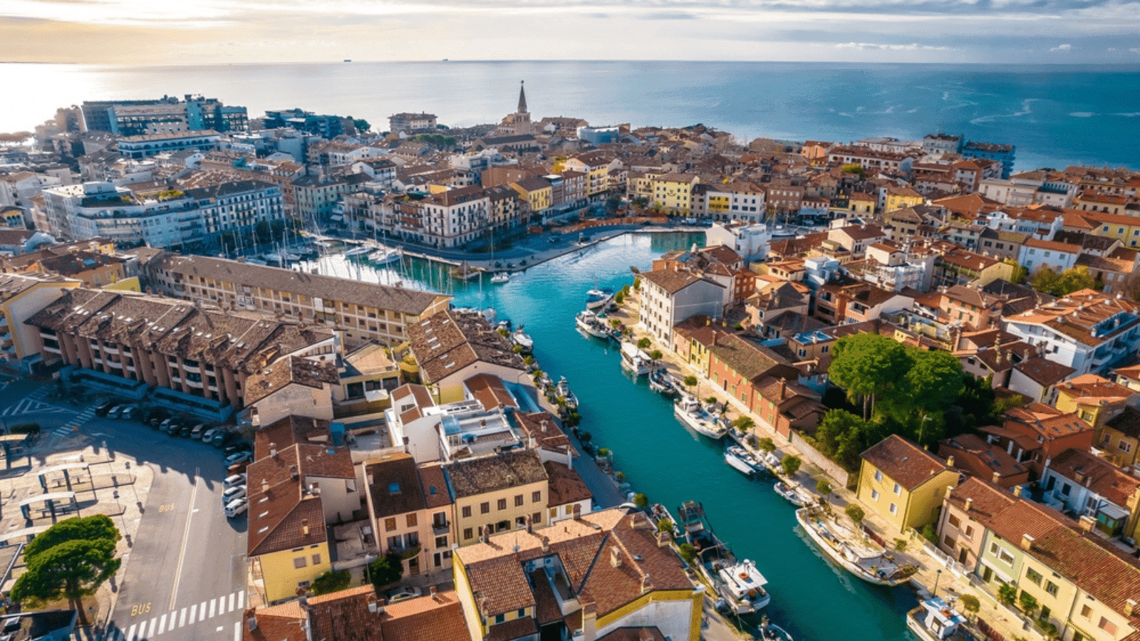 A cityscape in Italy.