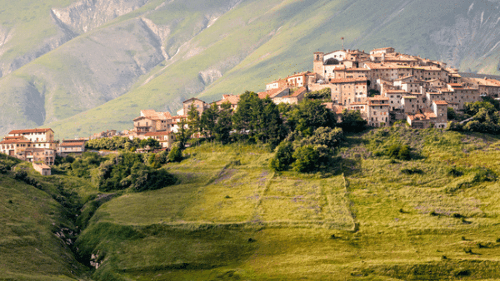 A landscape in Italy.