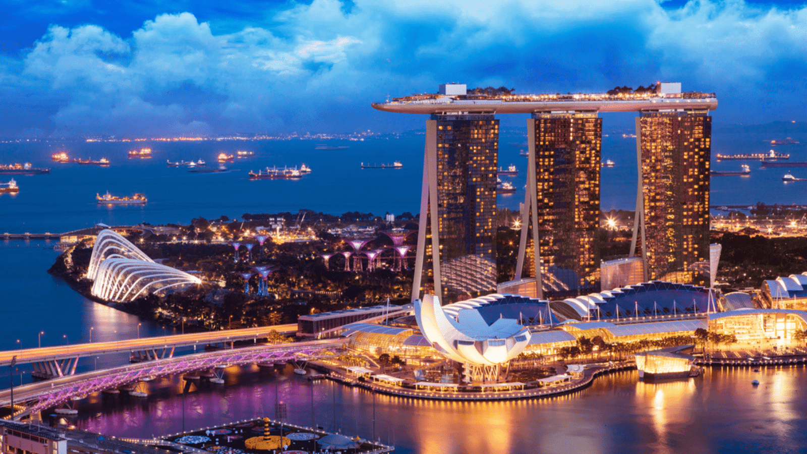 Cityscape of Singapore.