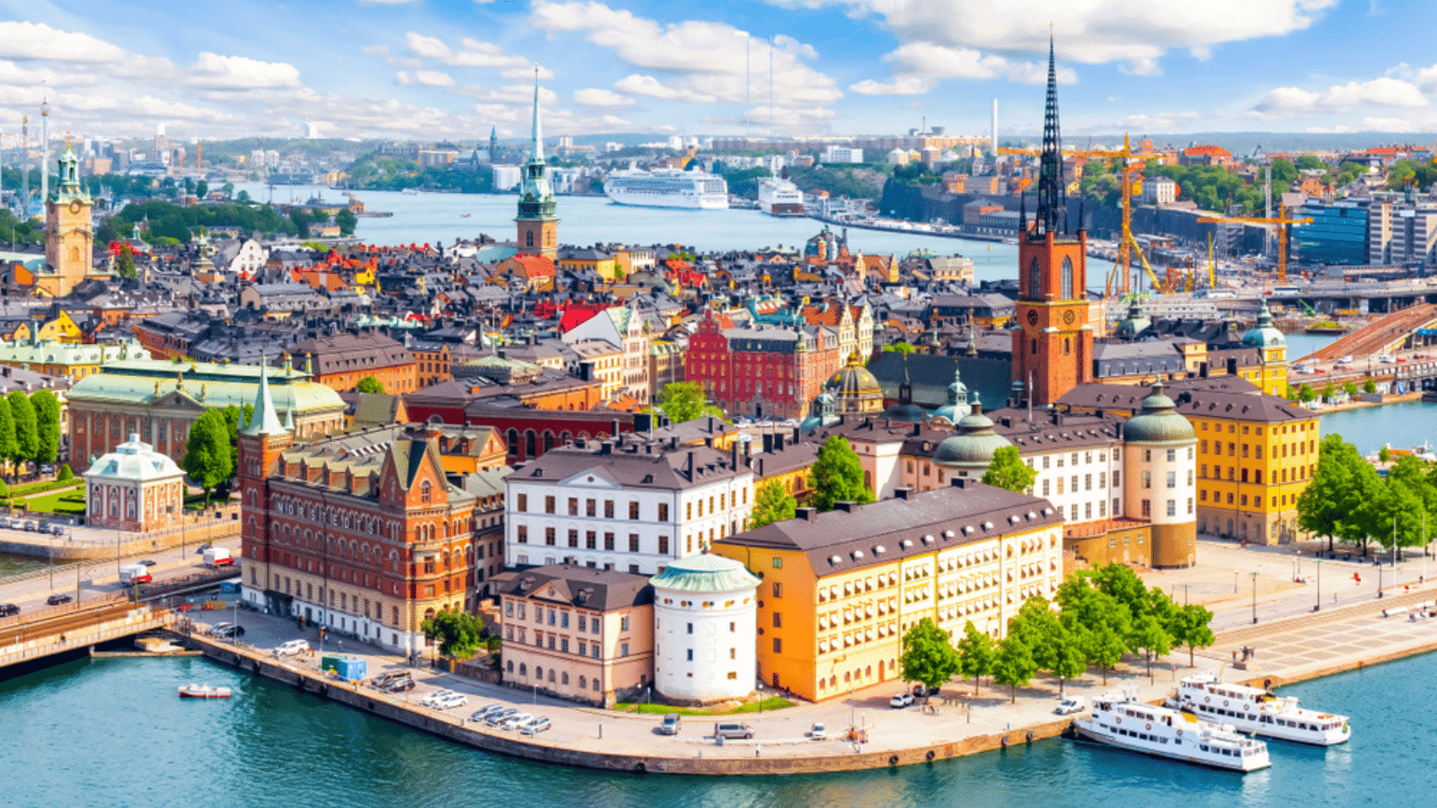 Cityscape of Sweden.