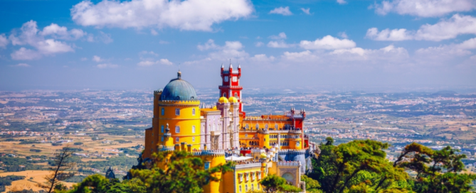 A landscape in Portugal.