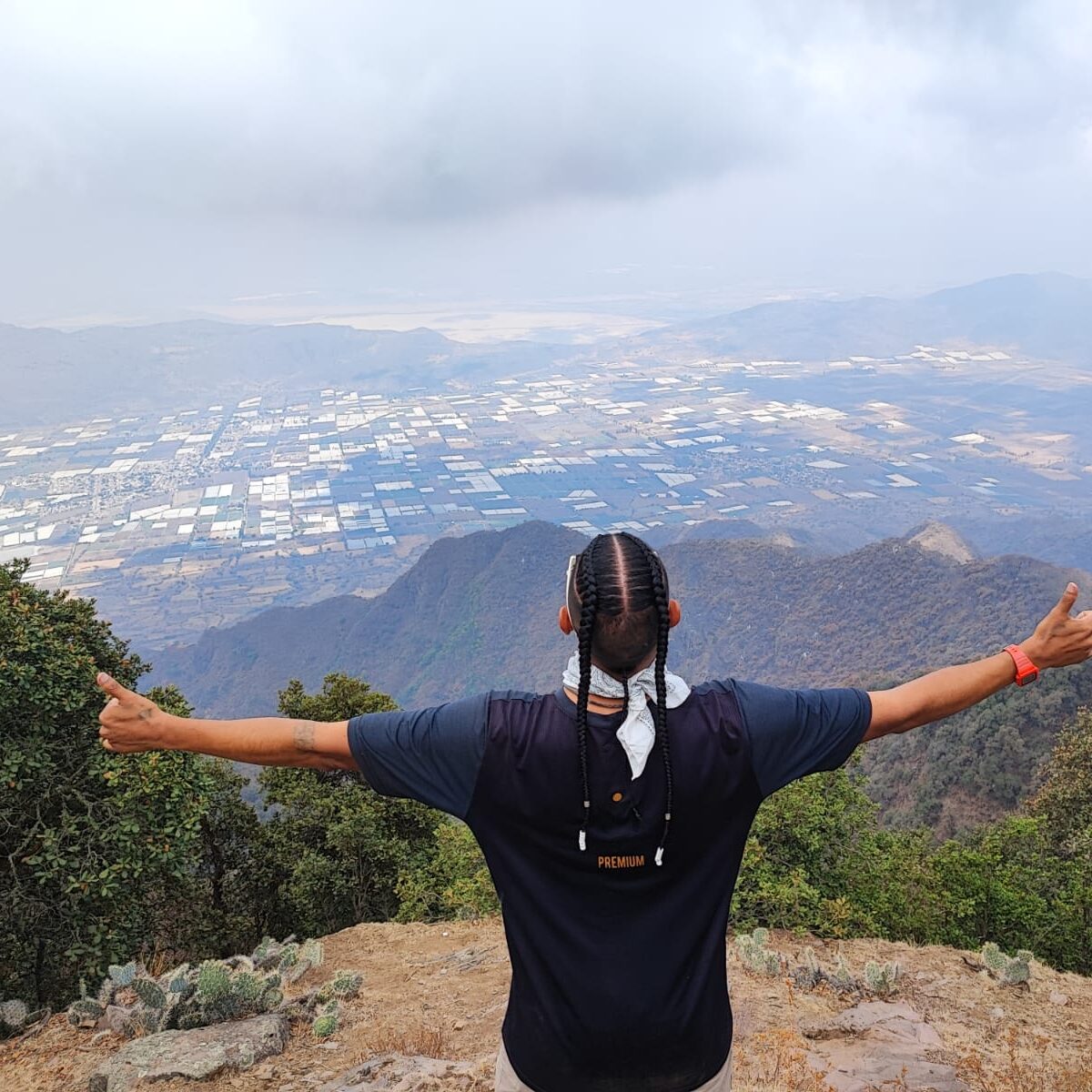 Anwar Tapia on top of Cerro in Jalisco, Mexico