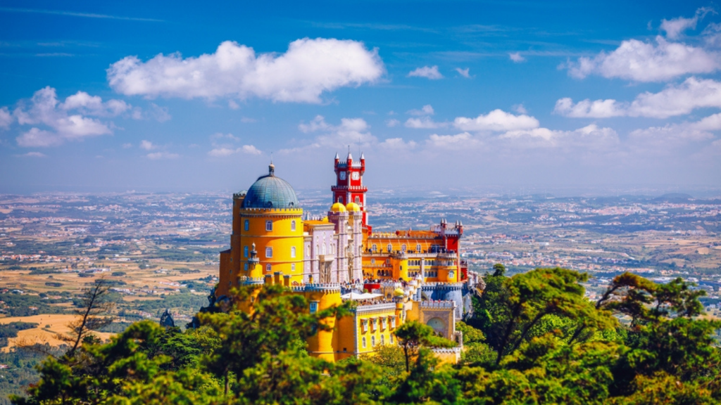 A landscape in Portugal.