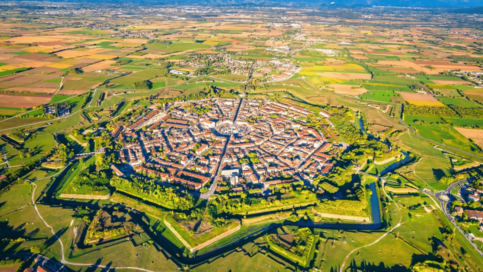 A landscape in Italy.